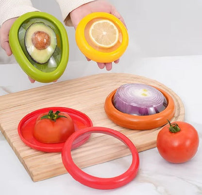 Set de 4 Conservadores de Frutas y Verduras Frescas