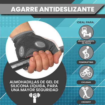 KOKOTTA Guantes de Gimnasio Acolchados Unisex para Fitness y pesas