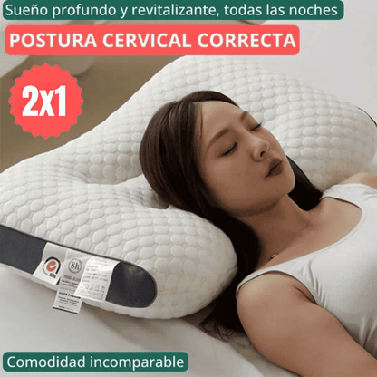 Almohada Ortopédica con Alineación Cervical - OFERTA 2x1