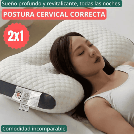 Almohada Ortopédica con Alineación Cervical - OFERTA 2x1