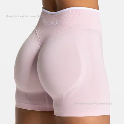 TEVEO Shorts Ignite sin Costuras de Cintura alta para Mujer