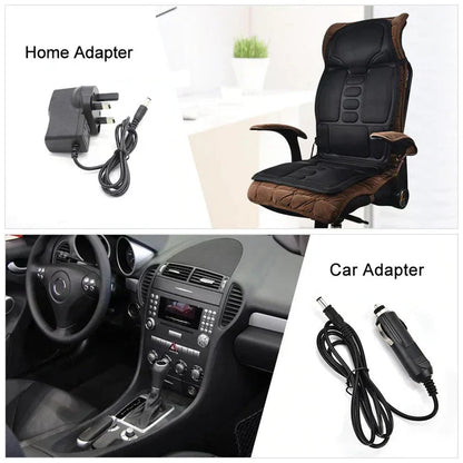 Sillón de Masaje con Calefacción de Alta Gama: Cojín para Espalda y Cuello con Soporte para Todo el Cuerpo